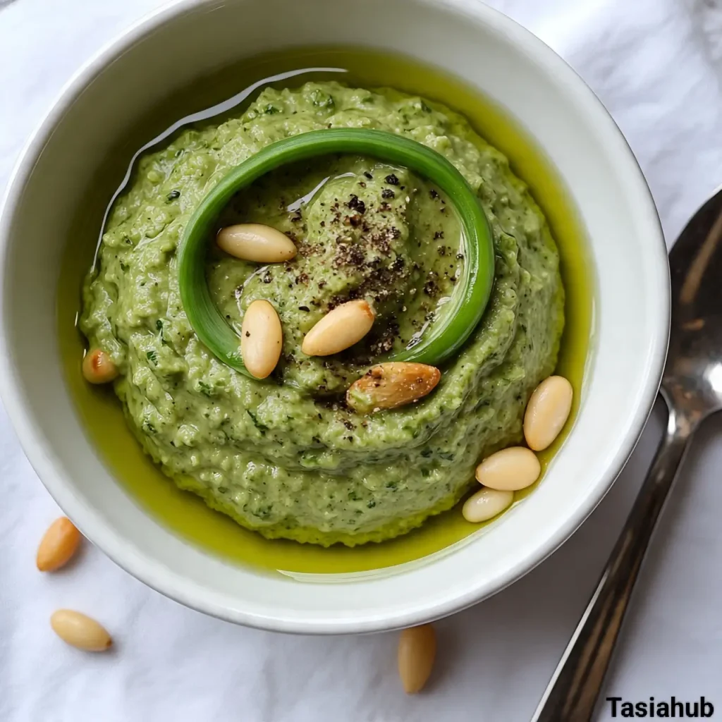 Garlic scape pesto