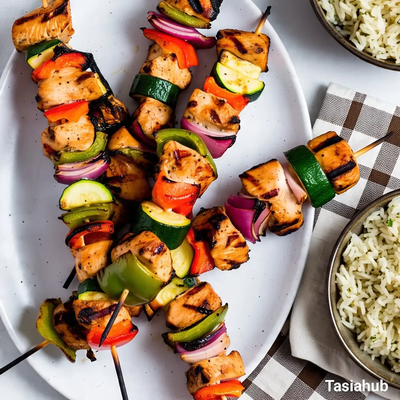 Grilled chicken kabobs