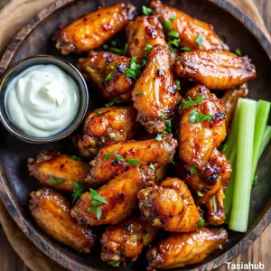 Grilled chicken wings
