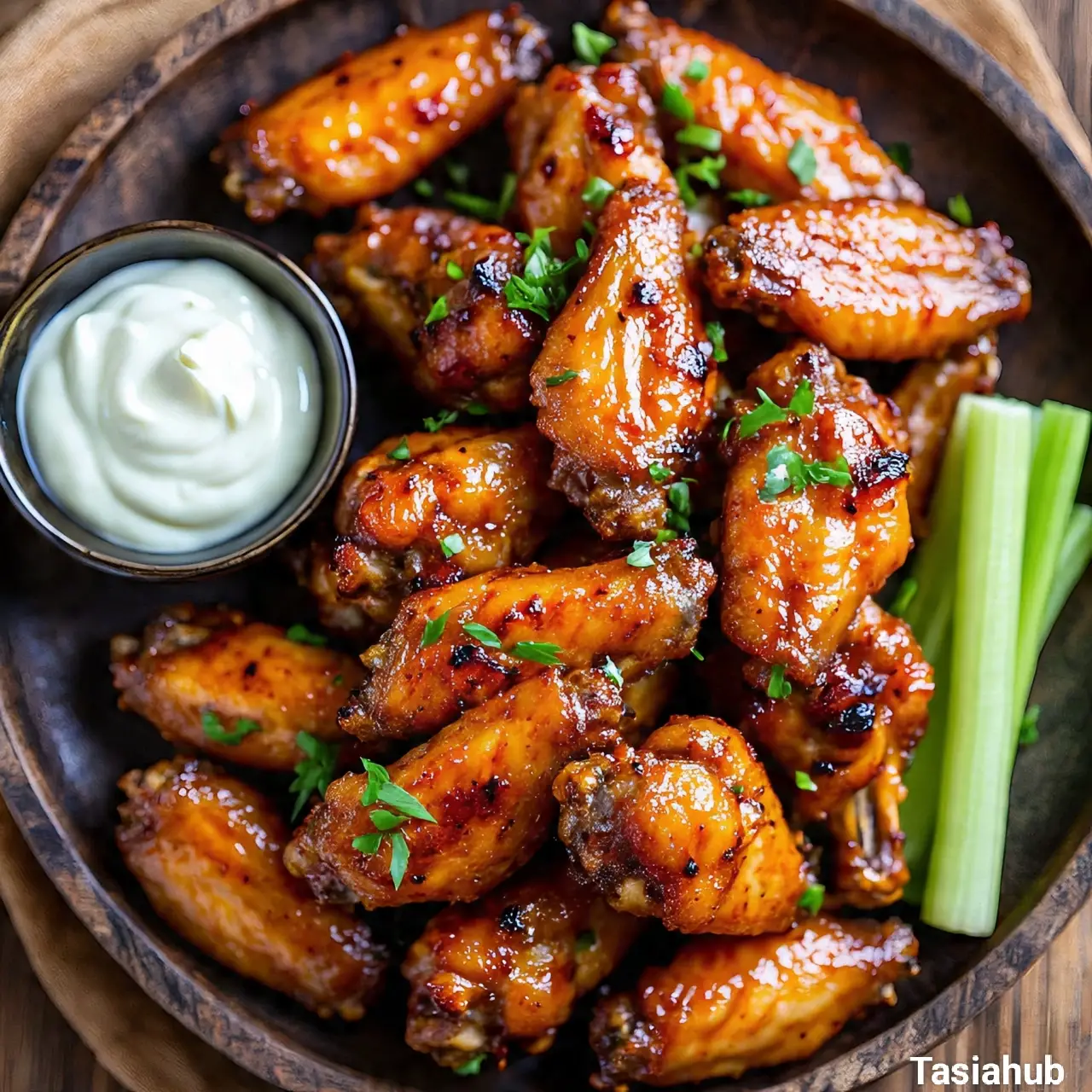 Grilled chicken wings