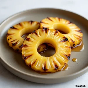 Grilled pineapple rings