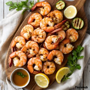 Grilled shrimp skewers