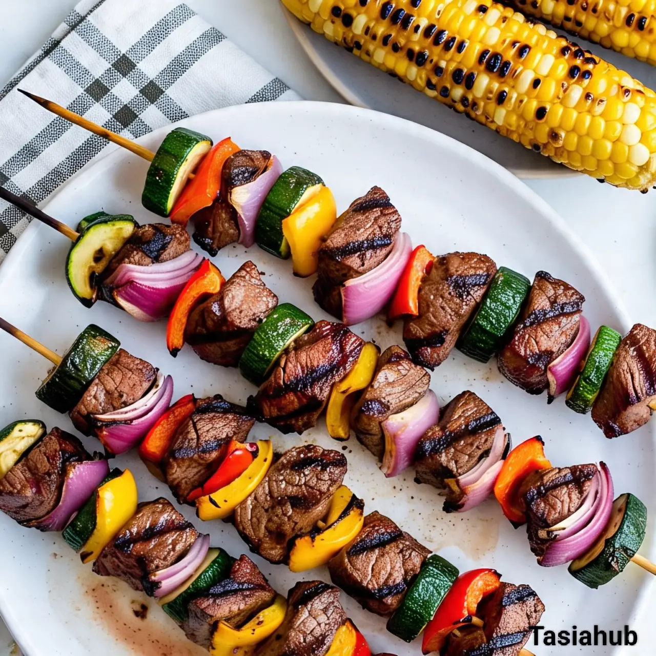 Grilled steak kabobs