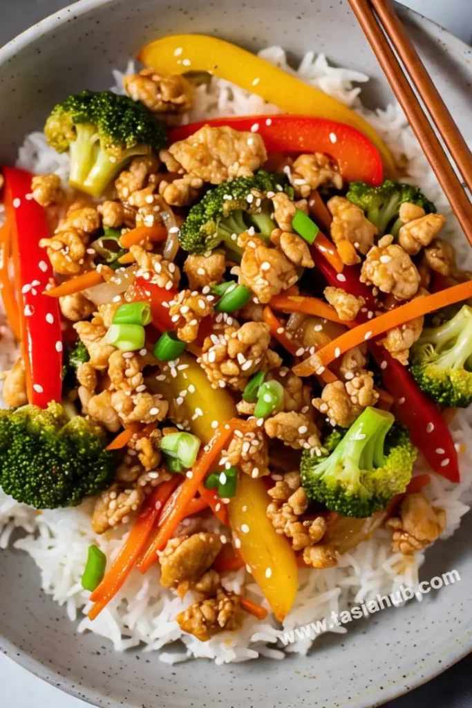 ground chicken stir fry