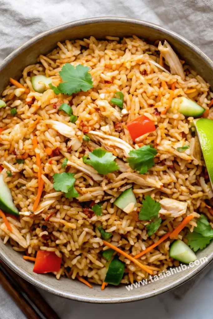 high protein crispy rice salad 1