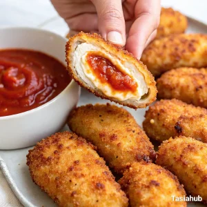 Lasagna stuffed chicken breast