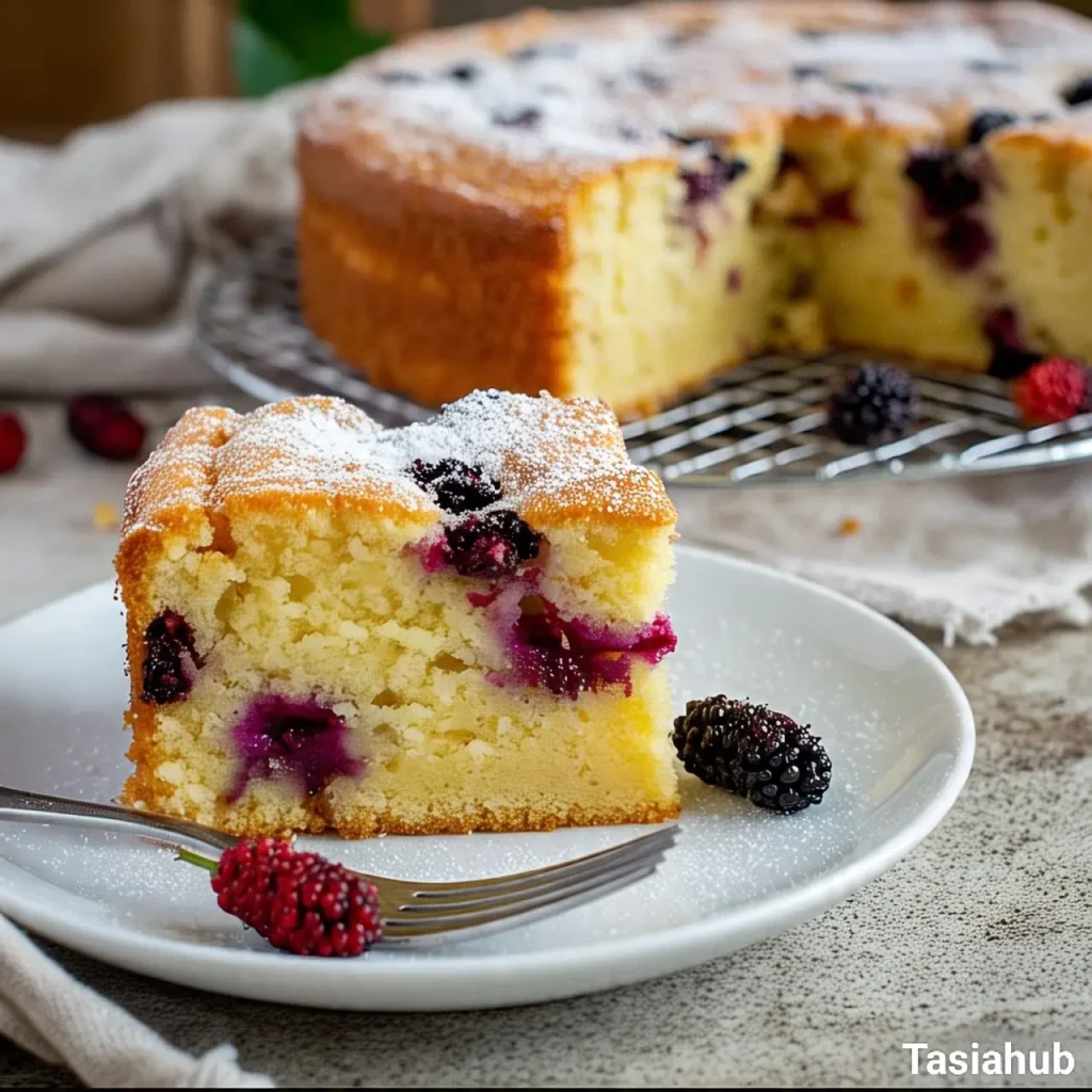 Mulberry cake