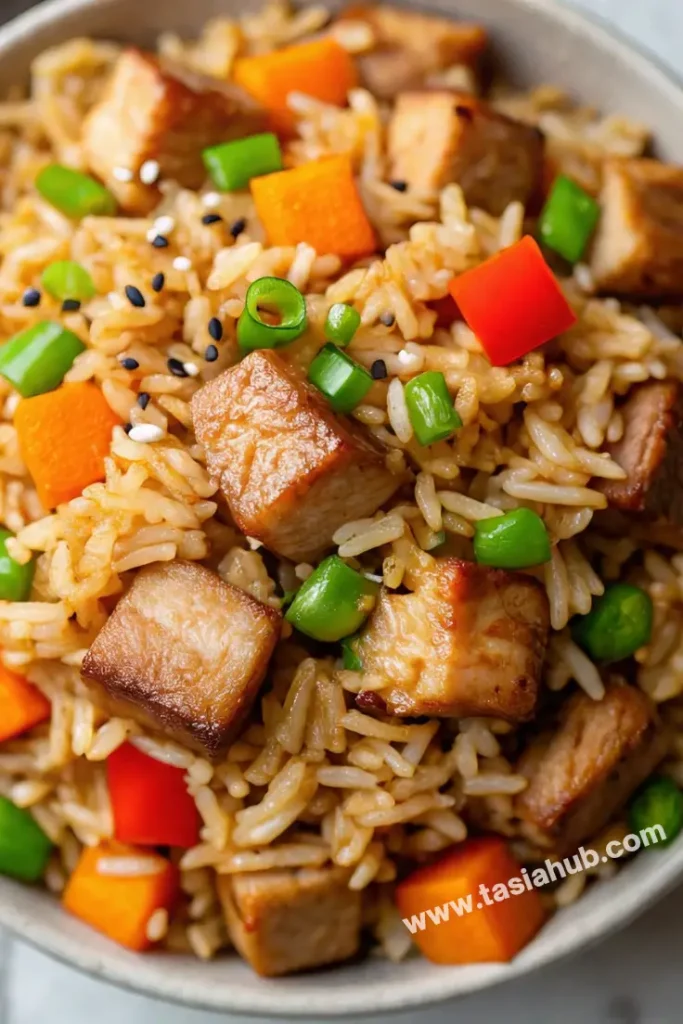 one pot pork fried rice