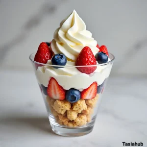 Patriotic mini shortcake cups