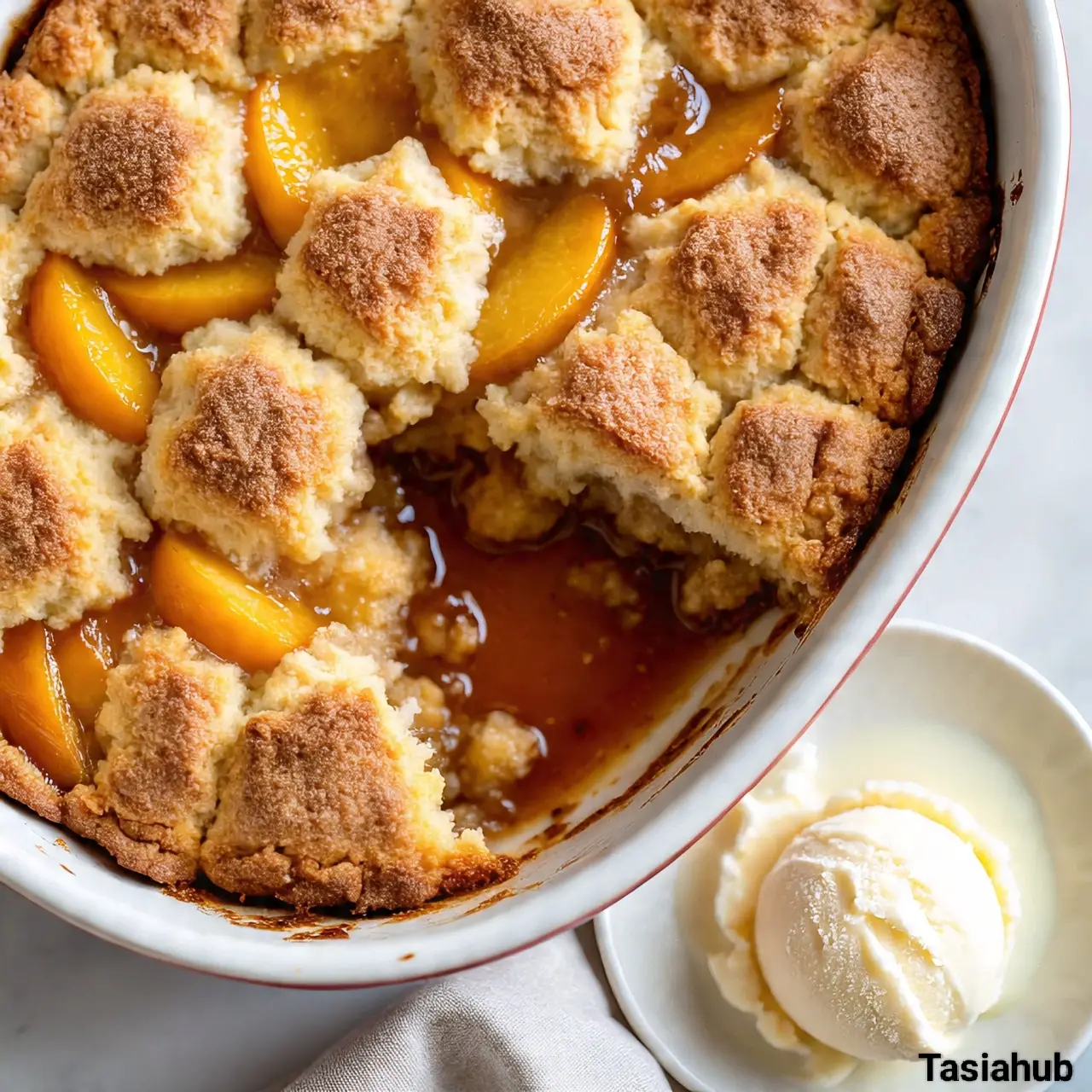 Peach cobbler