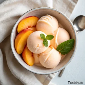 Peach sorbet