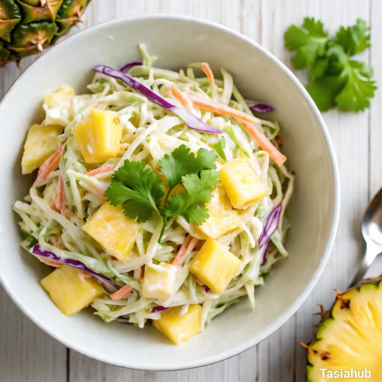 Pineapple coleslaw