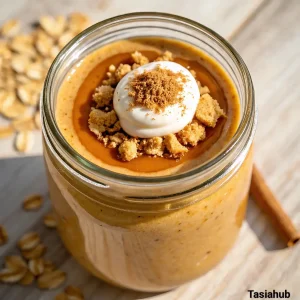 Pumpkin cheesecake overnight oats