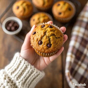 Pumpkin chocolate chip muffins