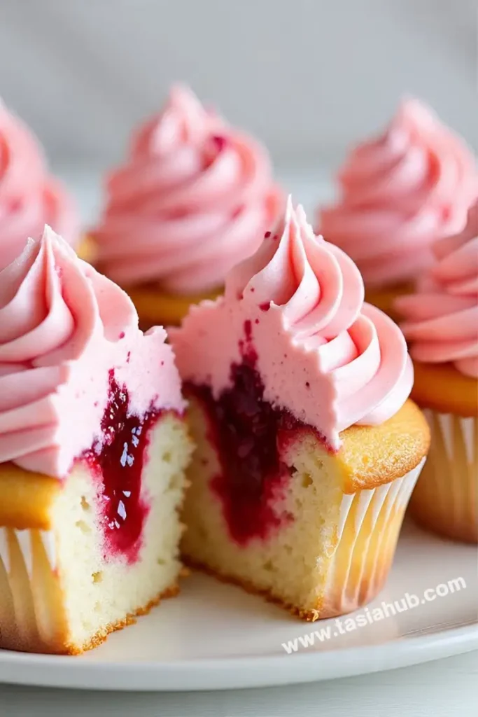 raspberry creme cupcakes 1