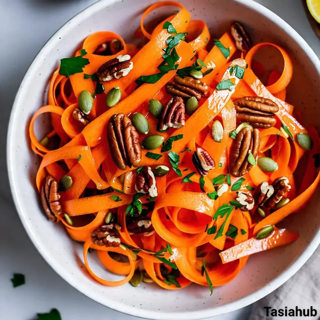 Carrot ribbon salad