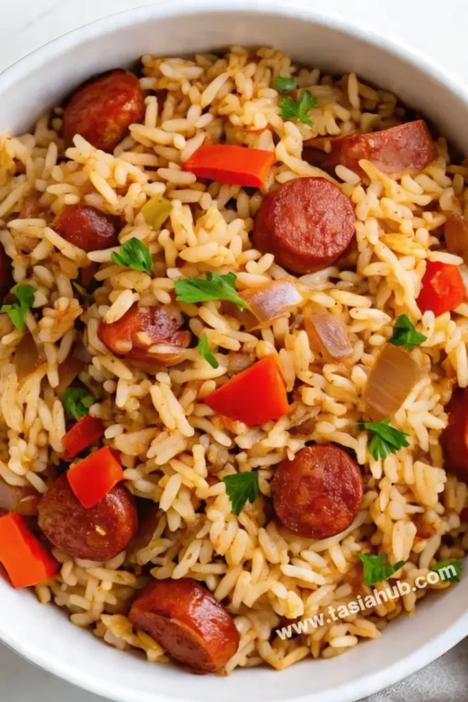 rice and sausage skillet
