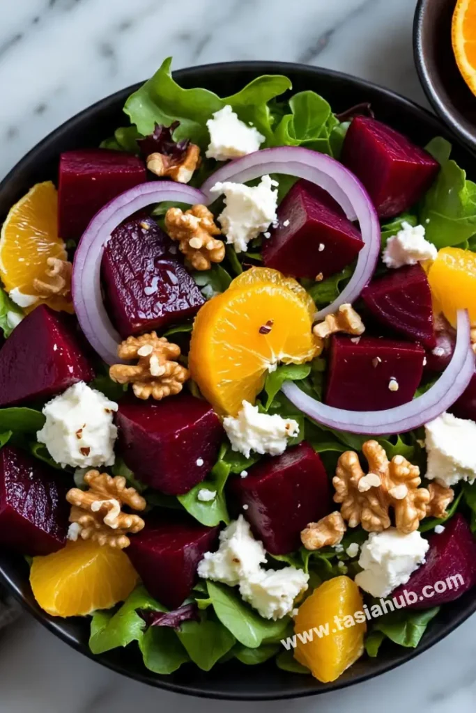 roasted beets and goat cheese salad 1