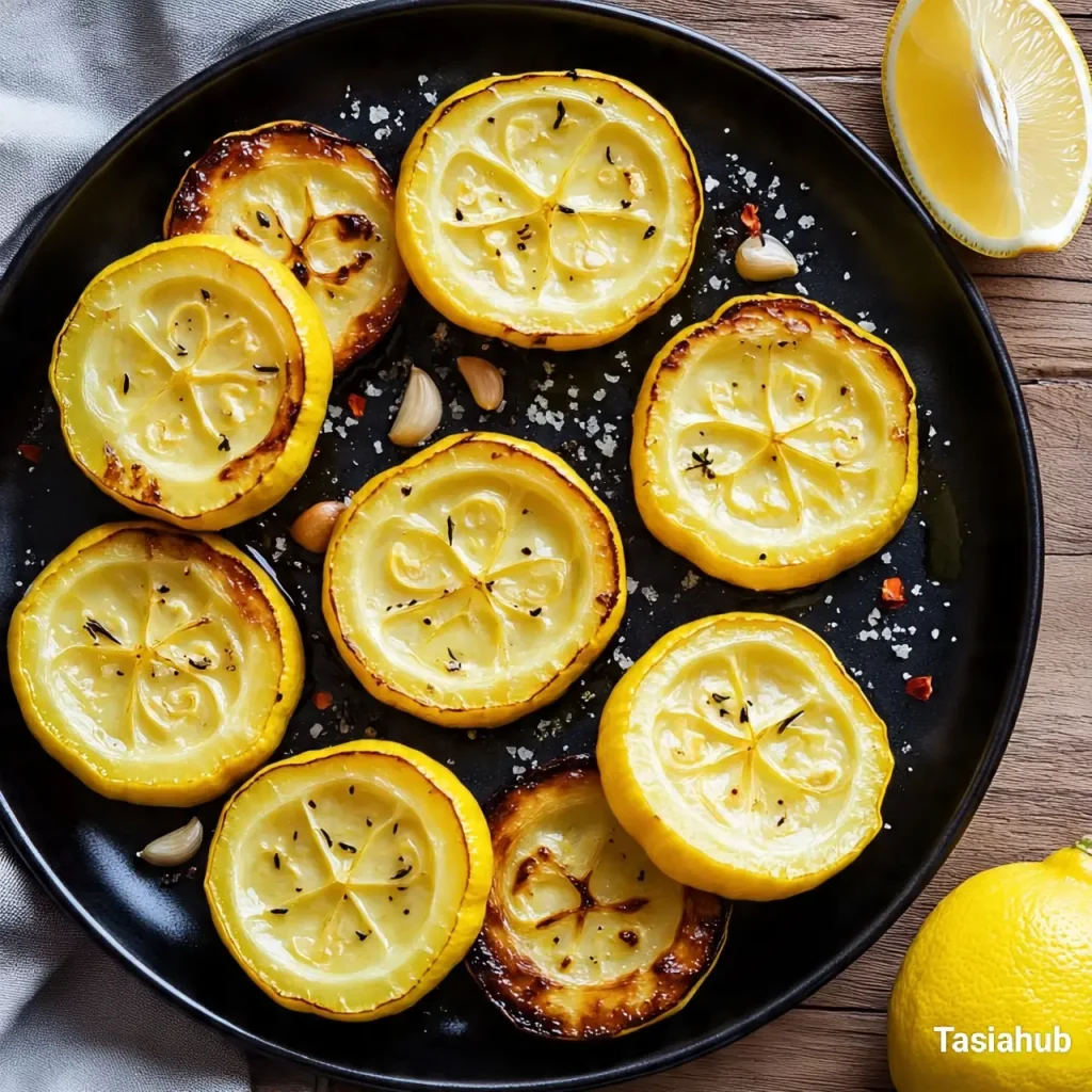 Roasted patty pan squash