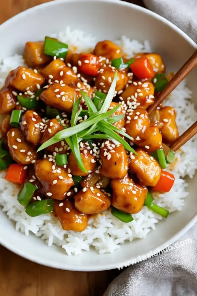 sesame chicken stir fry 1