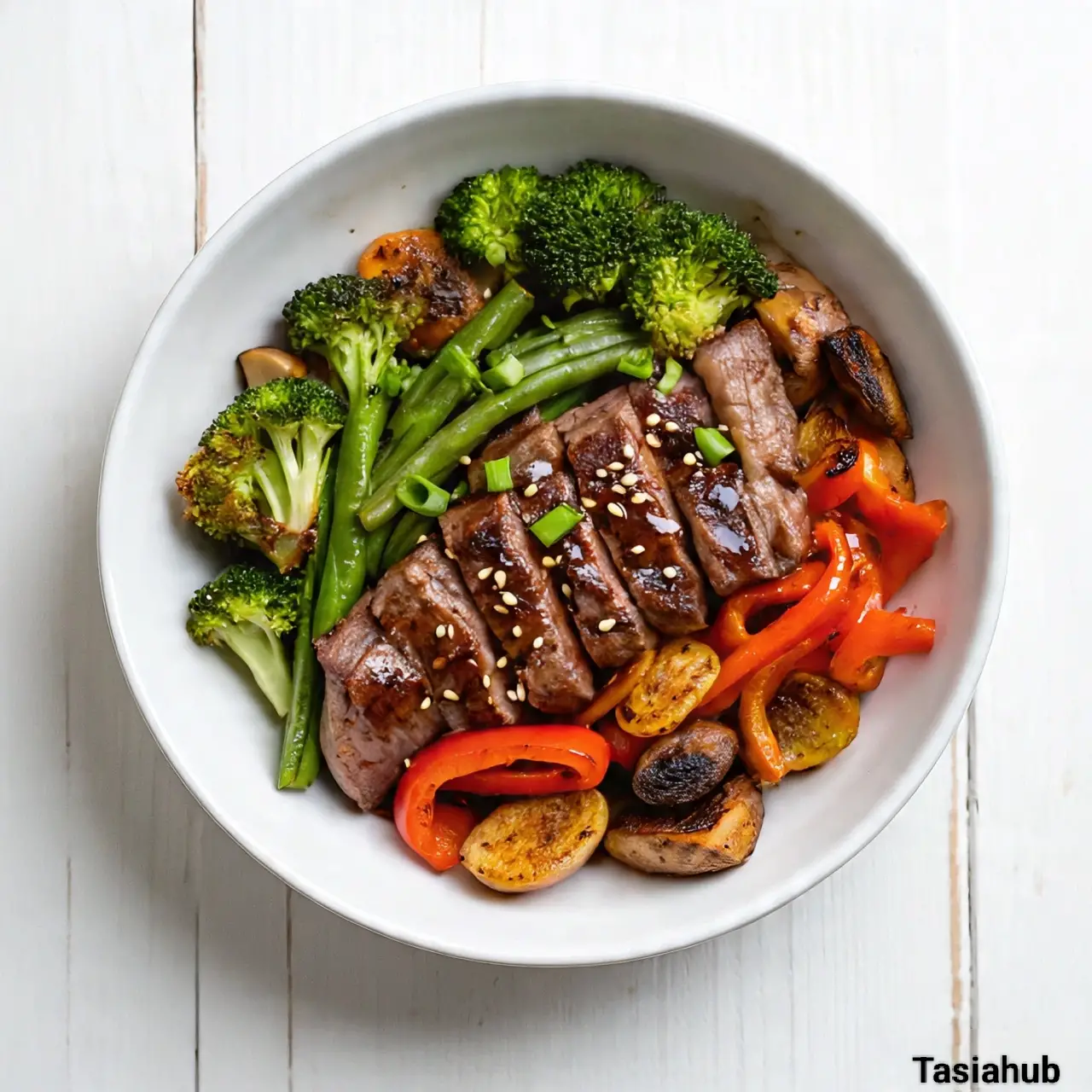 Sheet pan beef and broccoli