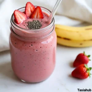 Strawberry banana smoothie