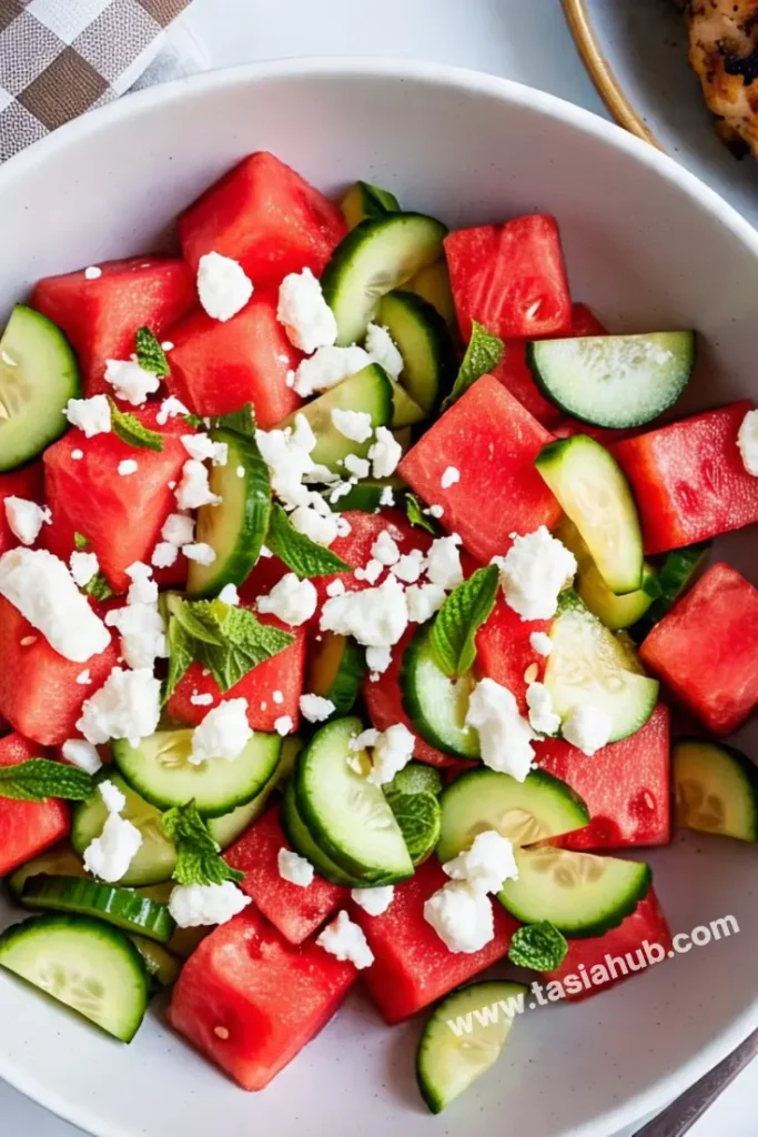 watermelon cucumber salad 1