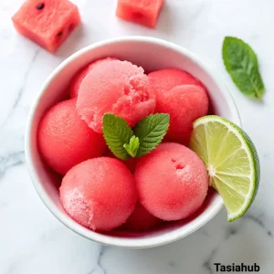 Watermelon sorbet