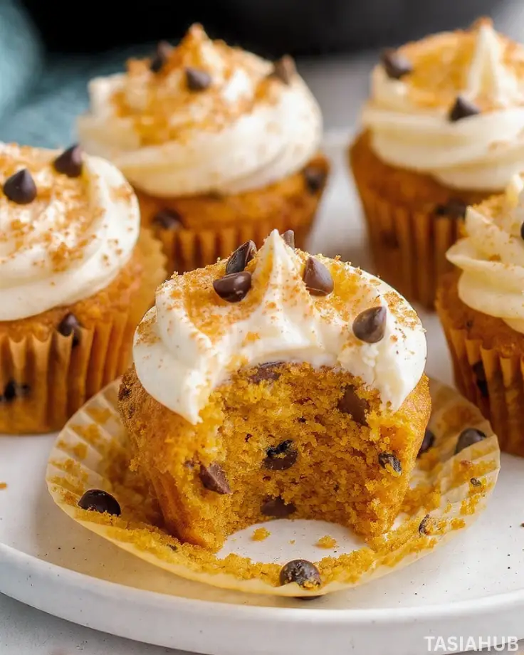 Pumpkin Chocolate Chip Cupcakes