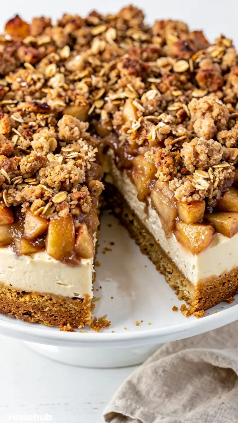Apple Crisp Cheesecake 1