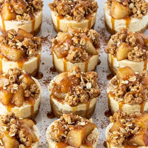 Apple Crisp Mini Cheesecake