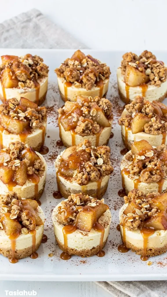 Apple Crisp Mini Cheesecake