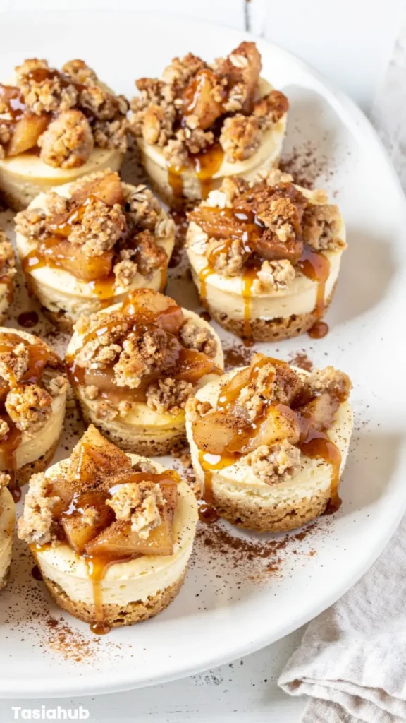 Apple Crisp Mini Cheesecakes 1