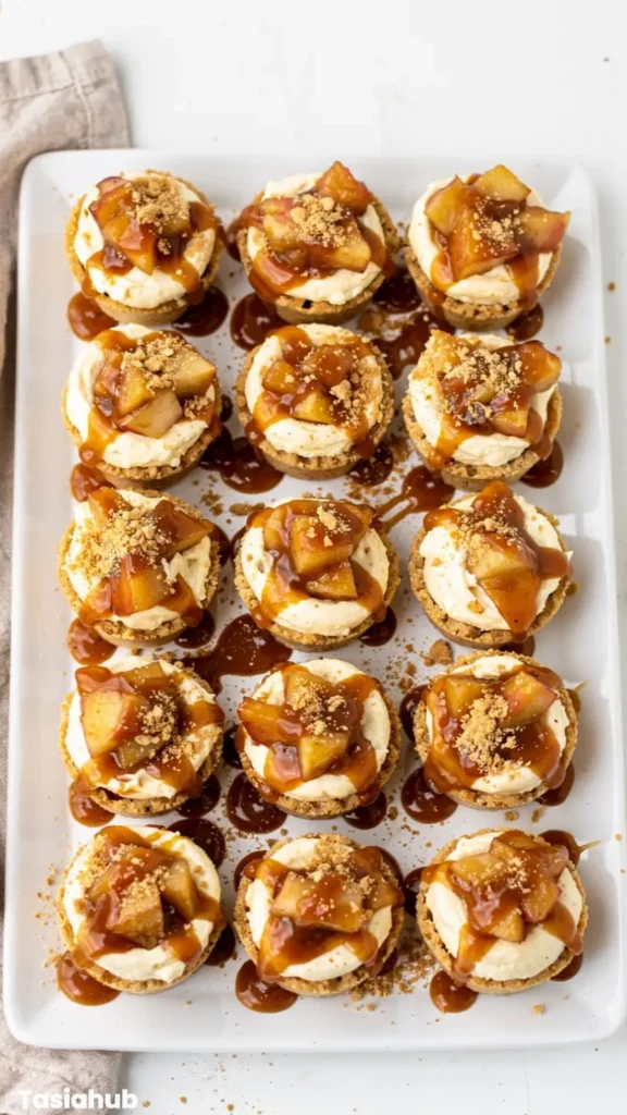 Caramel Apple Cheesecake Bites