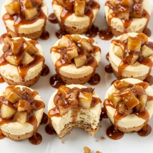 Caramel Apple Cheesecake Bites recipe