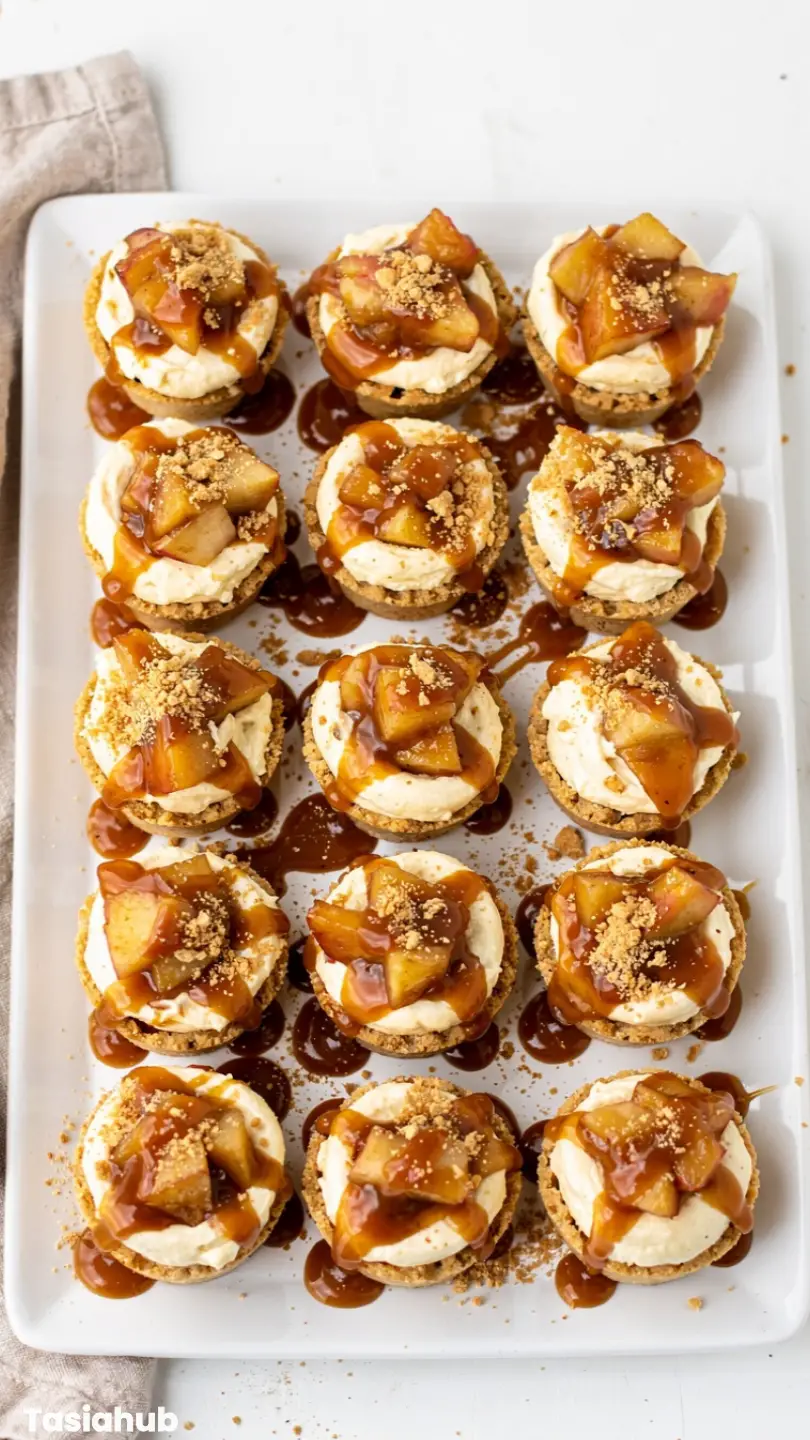 Caramel Apple Cheesecake Bites