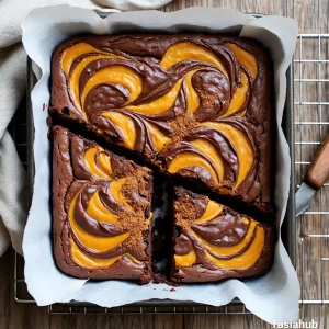 Keto pumpkin brownies