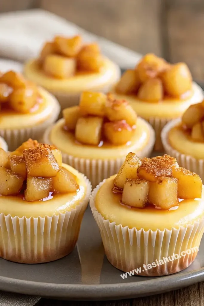 Mini caramel apple cheesecake bites 1