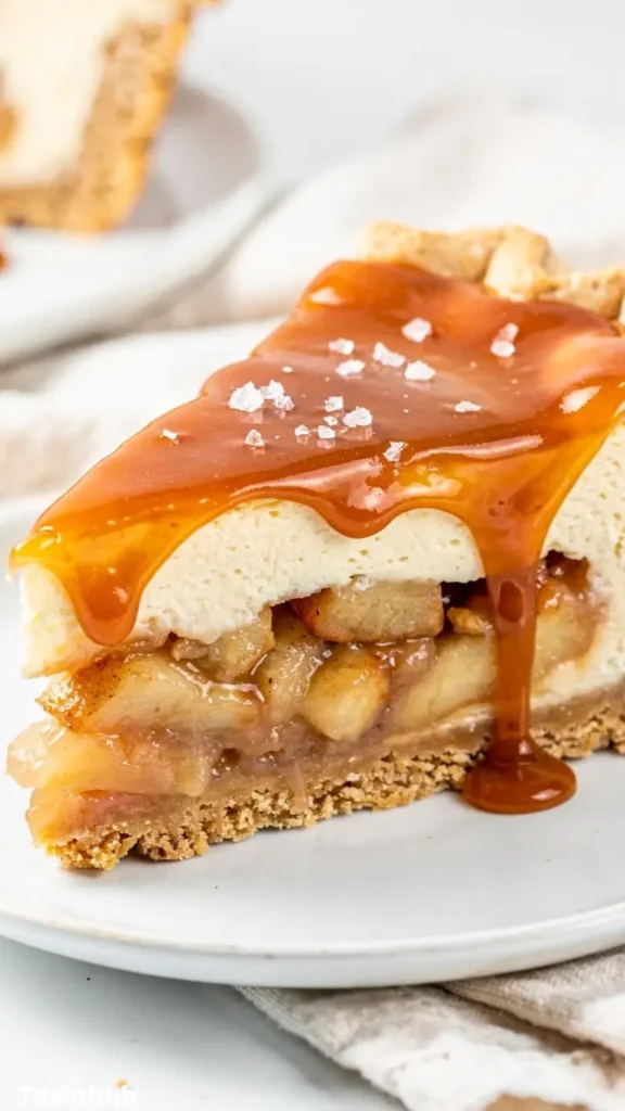Salted Caramel Apple Pie Cheesecake 1