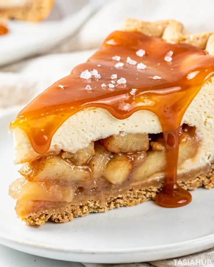 Salted Caramel Apple Pie Cheesecake dessert
