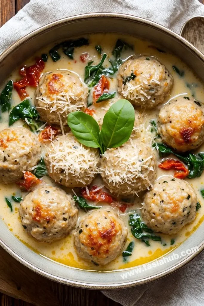Tuscan turkey meatballs