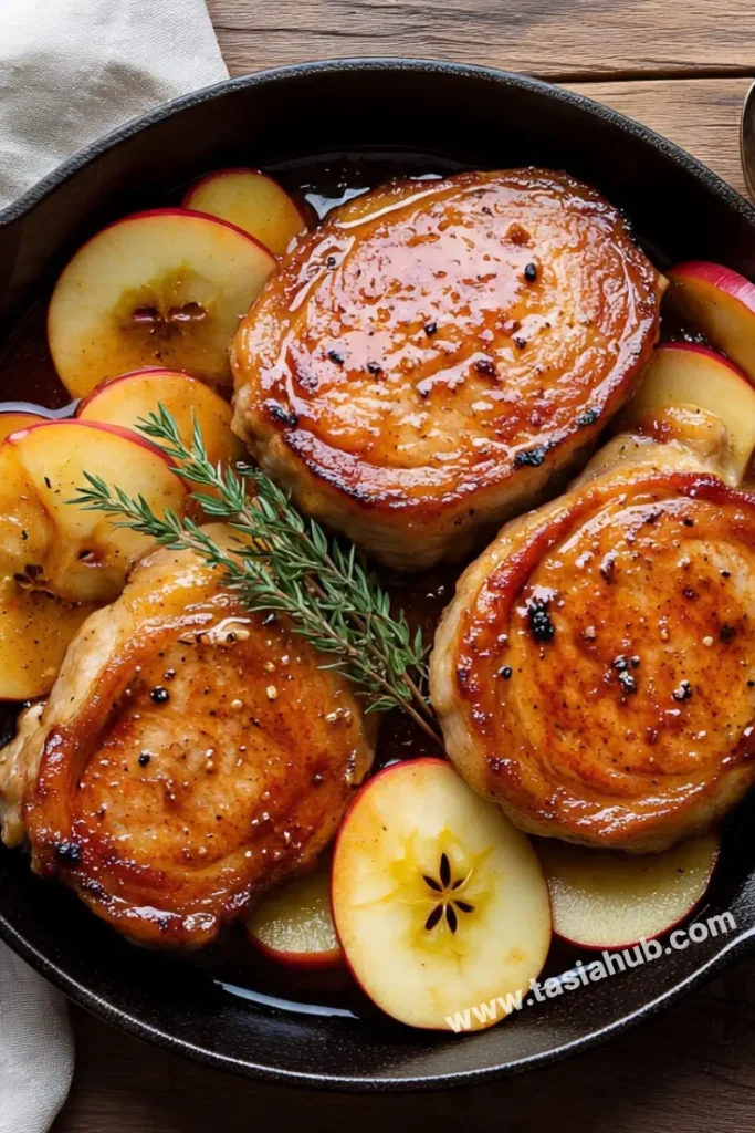 apple cider cinnamon pork chops