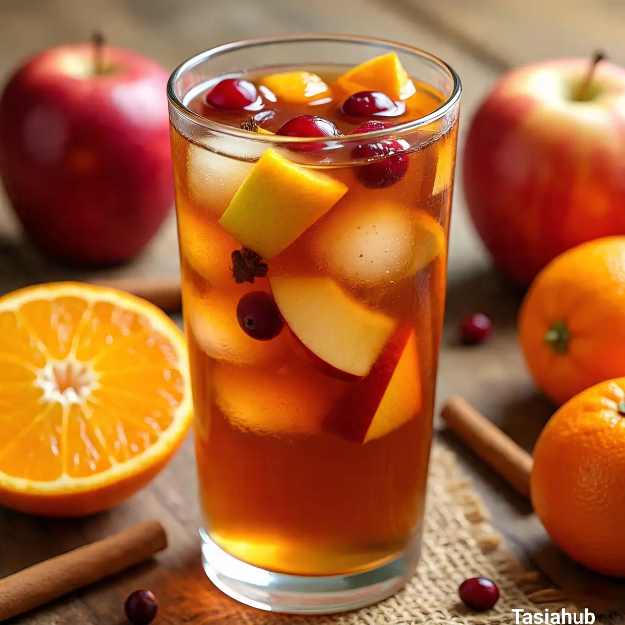 Autumn harvest rum punch