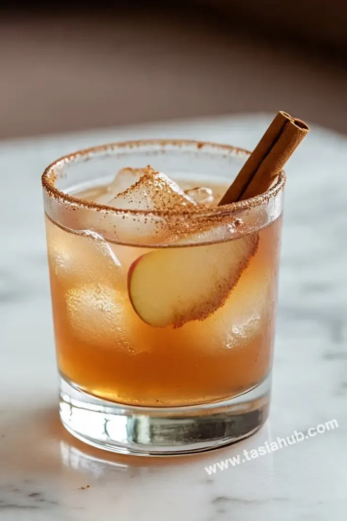 autumn spiced whiskey sour