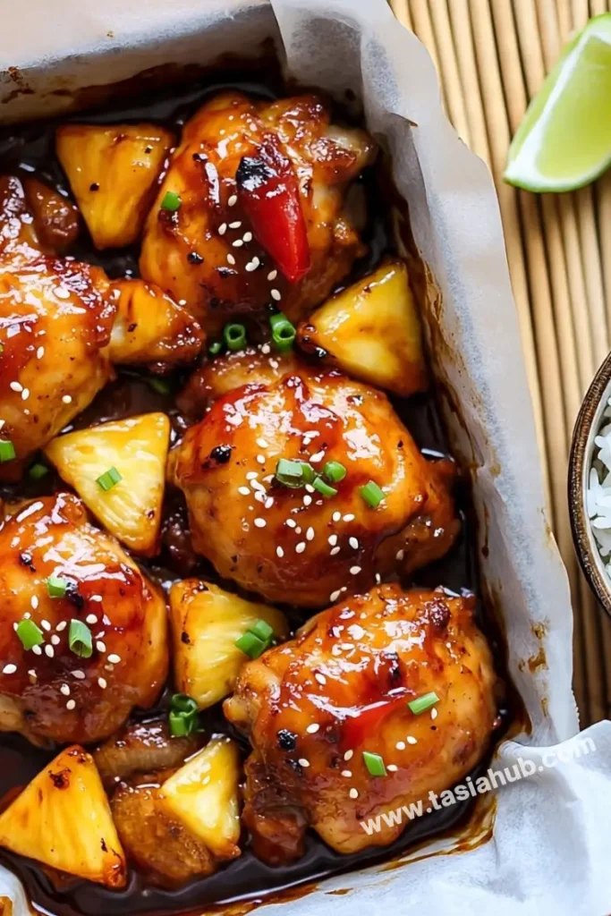baked Hawaiian huli huli chicken