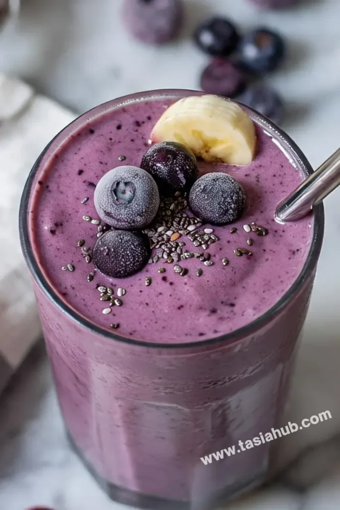 blueberry yogurt banana smoothie