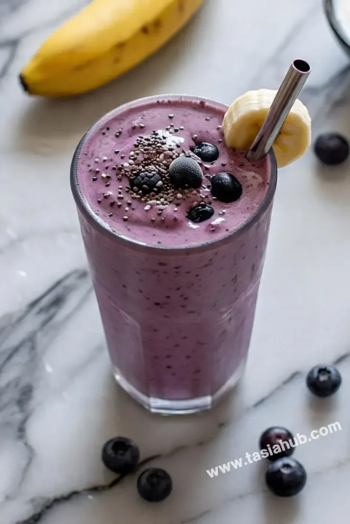 blueberry yogurt smoothie 1