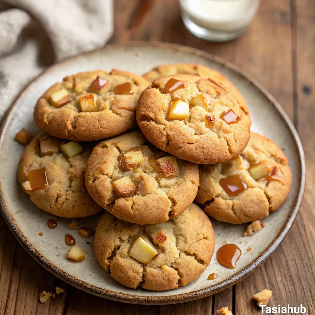 Caramel apple cookies