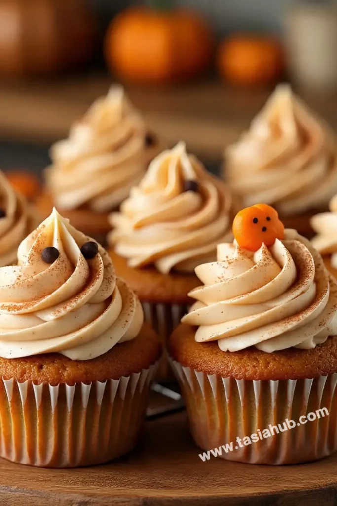 chocolate pumpkin cupcakes 1