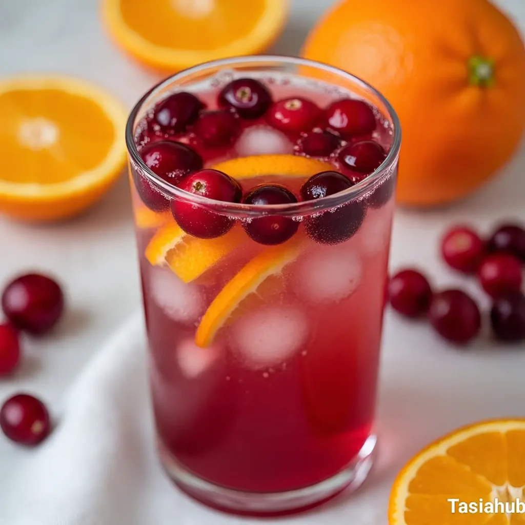 Cranberry Orange Prosecco punch